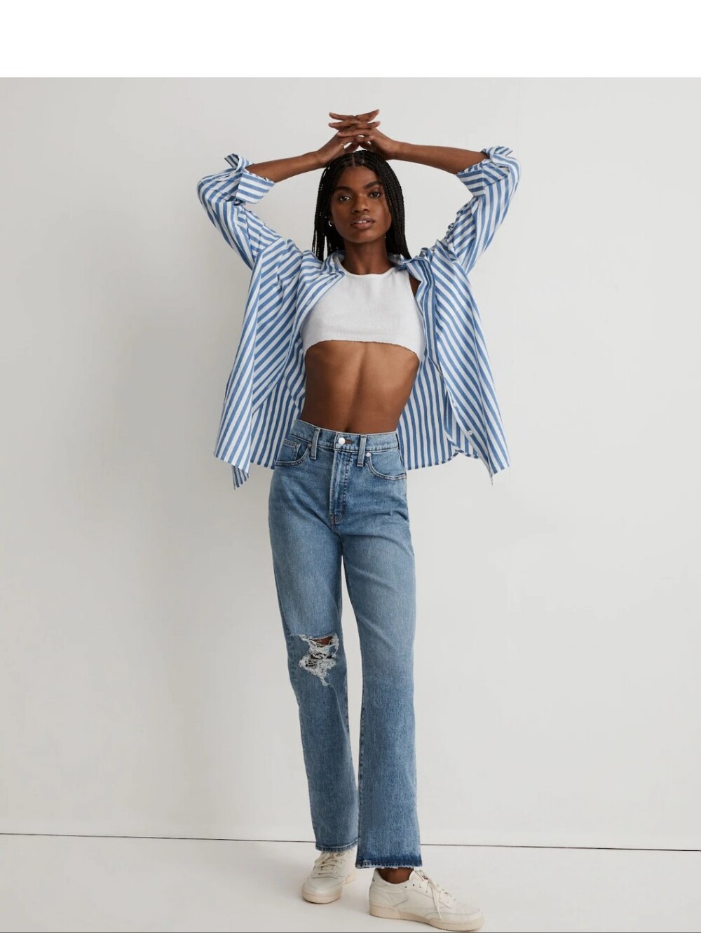 MADEWELL The Perfect Vintage Jean - Distressed Size 26" Petite